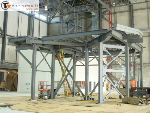 Custom Mezzanine Platform Frame Installation