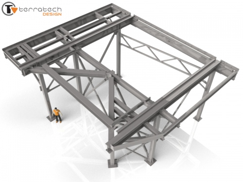 Custom Mezzanine Platform Frame (50 Ton Capacity)