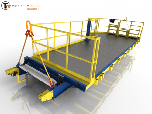 Removable modular access platform (3D)